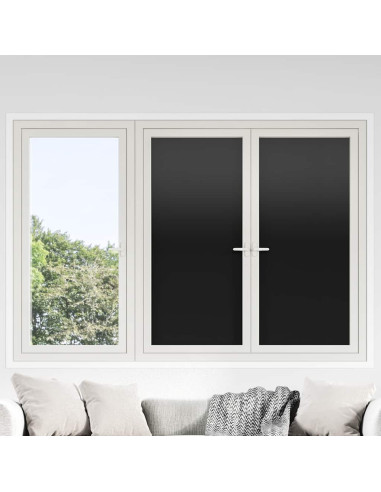 Pellicole per Vetri Statiche Smerigliate Nere 3pz in PVC