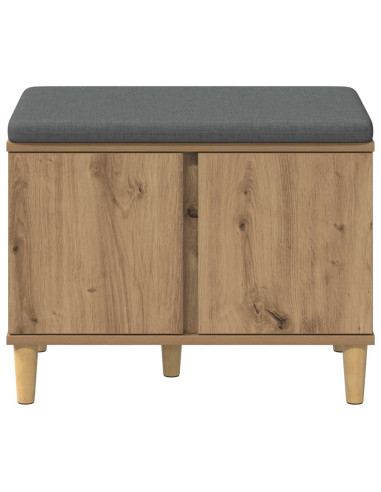 Panca per scarpe con cuscino Rovere Artigianale 60 x 38 x 46 cm