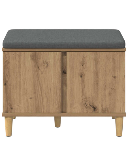 Panca per scarpe con cuscino Rovere Artigianale 60 x 38 x 46 cm