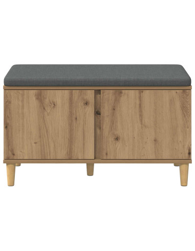 Panca per scarpe con cuscino Rovere Artigianale 80 x 38 x 46 cm