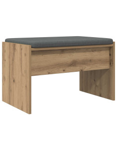 Panca per scarpe con cuscino Rovere Artigianale 63 x 38 x 40 cm 2
