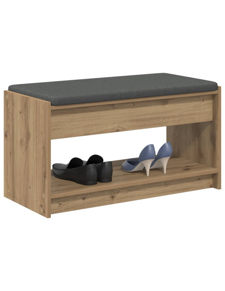 Panca per scarpe con cuscino Rovere Artigianale 83 x 38 x 45 cm