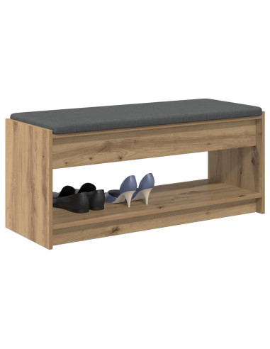 Panca per scarpe con cuscino Rovere Artigianale