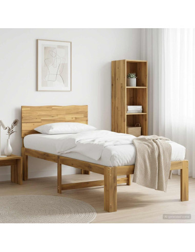 Letto Singolo con Testiera ROSTOCK Bianco 90 x 200 cm