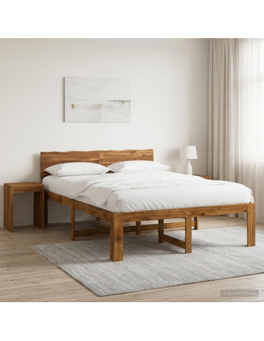 Letto matrimoniale con testiera ROSTOCK Naturale 120 x 190 cm