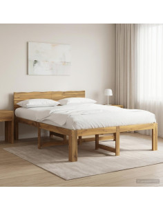 Letto matrimoniale con testiera ROSTOCK Bianco 120 x 190 cm