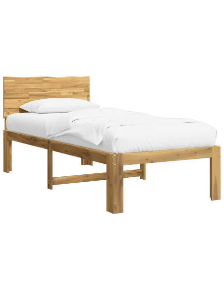 Letto Singolo con Testiera ROSTOCK Bianco 100 x 200 cm