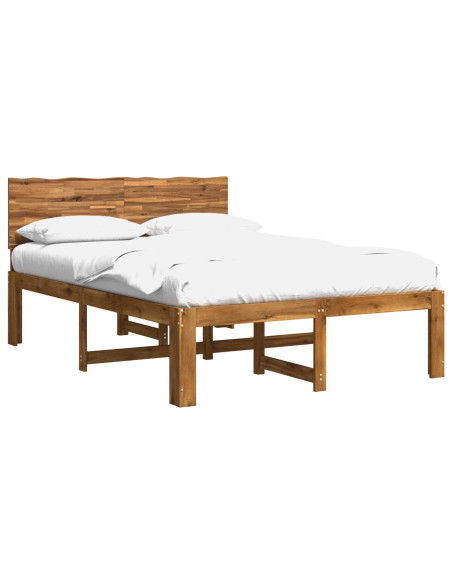 Letto matrimoniale con testiera ROSTOCK Naturale 120 x 200 cm