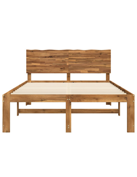 Letto matrimoniale con testiera ROSTOCK Naturale 120 x 200 cm