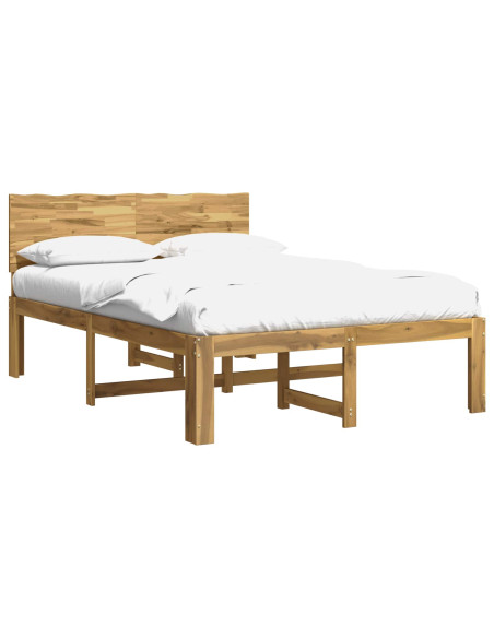 Letto matrimoniale con testiera ROSTOCK Bianco 120 x 200 cm