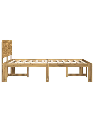 Letto matrimoniale con testiera ROSTOCK Bianco 120 x 200 cm