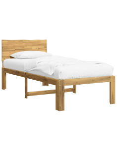 Letto Singolo con Testiera ROSTOCK Bianco 90 x 190 cm 2