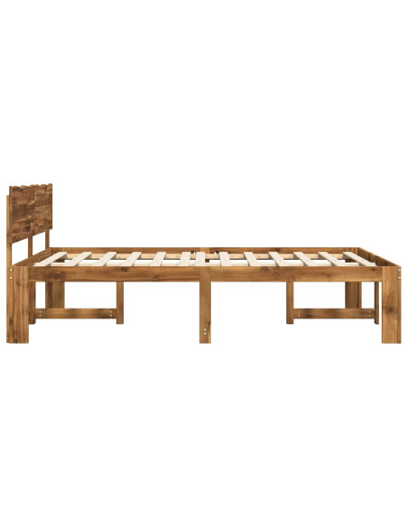 Letto matrimoniale con testiera ROSTOCK Naturale 120 x 190 cm