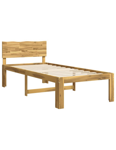 Letto Singolo con Testiera ROSTOCK Bianco 100 x 200 cm