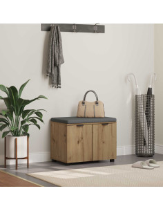 Panca per scarpe con cuscino Rovere Artigianale 60 x 38 x 46 cm