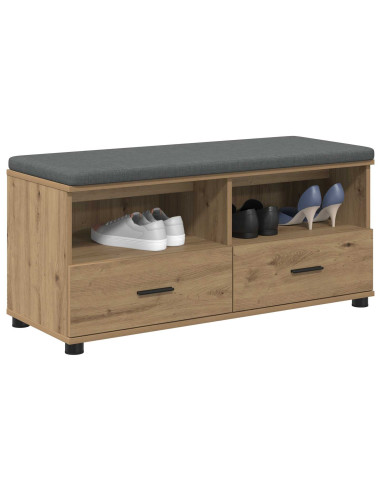 Panca per scarpe con cuscino Rovere Artigianale