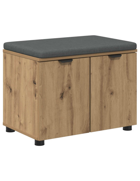 Panca per scarpe con cuscino Rovere Artigianale 60 x 38 x 46 cm