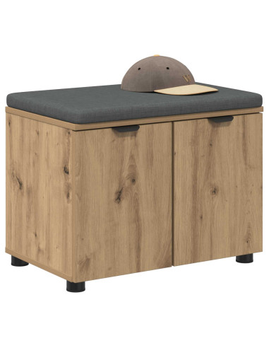 Panca per scarpe con cuscino Rovere Artigianale 60 x 38 x 46 cm