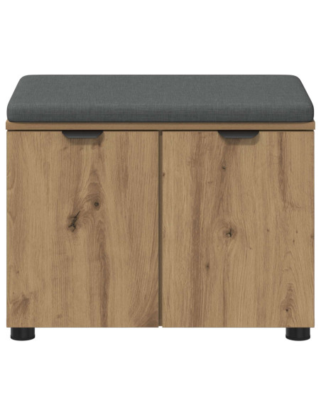 Panca per scarpe con cuscino Rovere Artigianale 60 x 38 x 46 cm