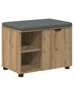 Panca per scarpe con cuscino Rovere Artigianale 60 x 38 x 46 cm 2