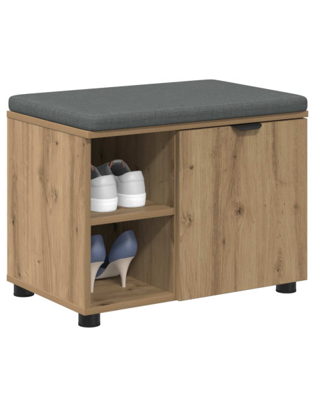 Panca per scarpe con cuscino Rovere Artigianale 60 x 38 x 46 cm