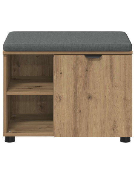 Panca per scarpe con cuscino Rovere Artigianale 60 x 38 x 46 cm