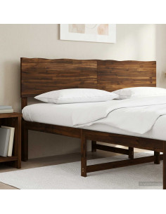 Testiera con bordo vivo ROSTOCK Marrone Scuro 180 cm