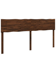 Testiera con bordo vivo ROSTOCK Marrone Scuro 200 cm 2