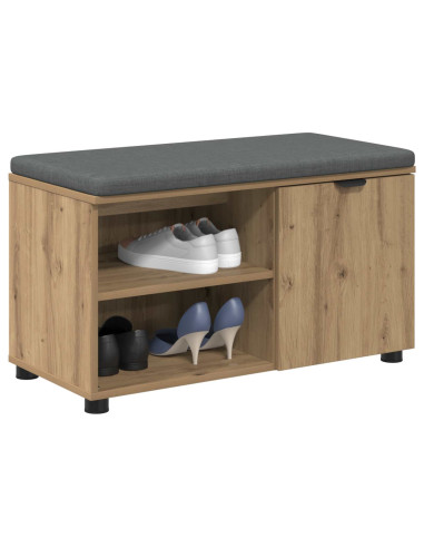 Panca per scarpe con cuscino Rovere Artigianale 80 x 38 x 46 cm