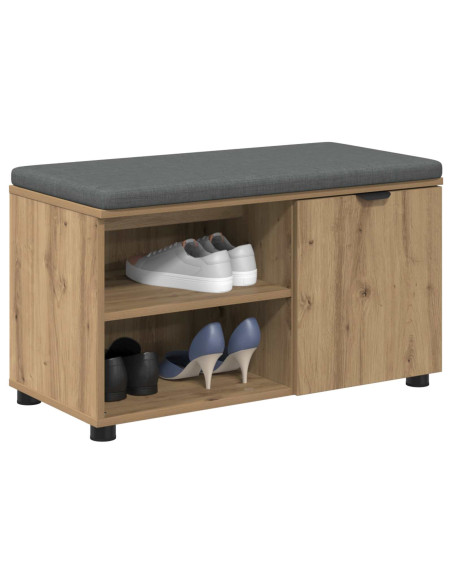 Panca per scarpe con cuscino Rovere Artigianale 80 x 38 x 46 cm