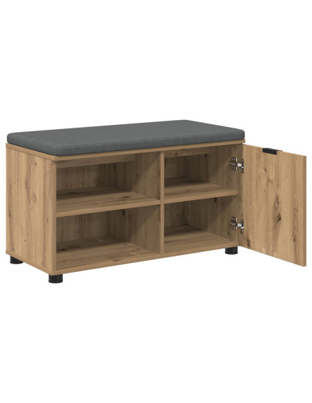Panca per scarpe con cuscino Rovere Artigianale 80 x 38 x 46 cm