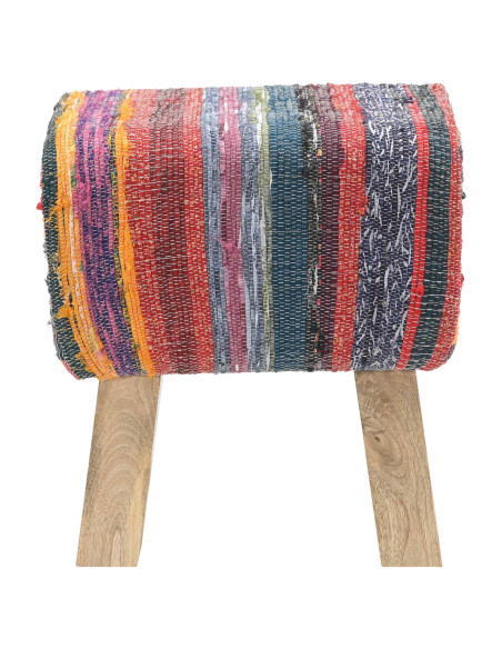 panchina 40 x 30 x 45 cm Pelle Vera Multicolore