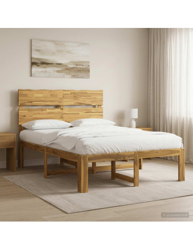 Letto matrimoniale con testiera ROSTOCK Bianco 120 x 190 cm