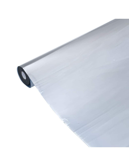 Pellicola Solare Statica Riflettente Argento 60x2000 cm PVC