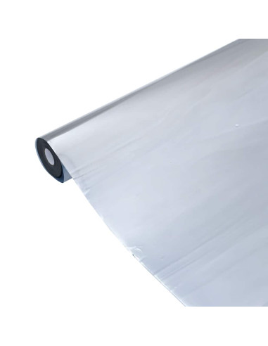 Pellicola Solare Statica Effetto Riflettente Argento 90x500 PVC