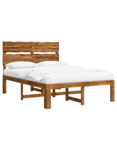 Letto matrimoniale con testiera ROSTOCK Naturale 120 x 200 cm 2
