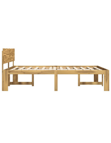 Letto matrimoniale con testiera ROSTOCK Bianco 200 x 200 cm