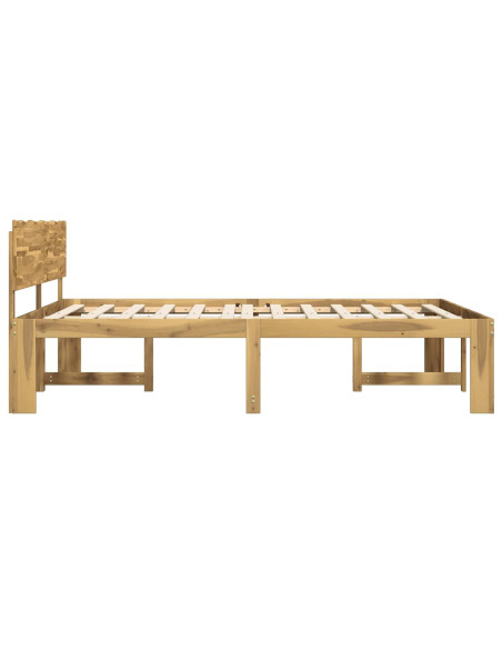 Letto matrimoniale con testiera ROSTOCK Bianco 200 x 200 cm