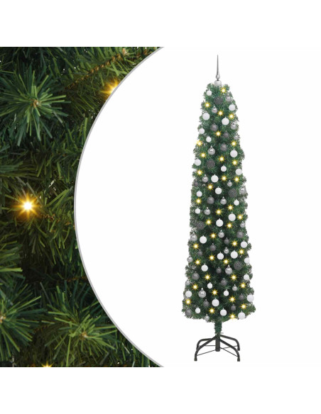 Albero di Natale artificiale con 300 LED Verde 210 cm