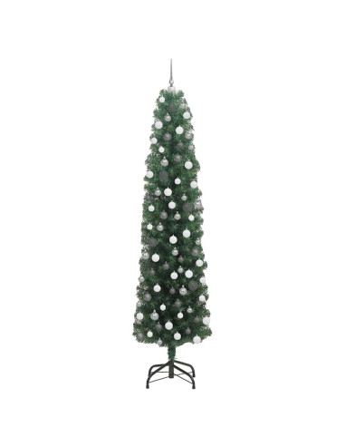 Albero di Natale artificiale con 300 LED Verde 210 cm