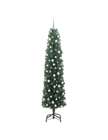 Albero di Natale artificiale con 300 LED Verde 210 cm