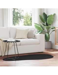 Tappeti per area HUARTE Nero 80 x 150 cm Poliestere