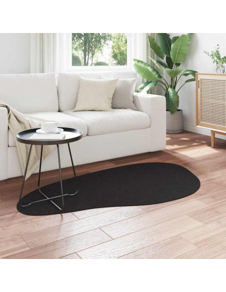 Tappeti per area HUARTE Nero 80 x 150 cm Poliestere