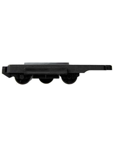Carrelli Traslochi con 8 Ruote 12pz Neri Polipropilene 150 kg