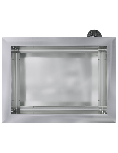 Fioriera da giardino con LED 2 pz Argento 30 x 40 x 30 cm