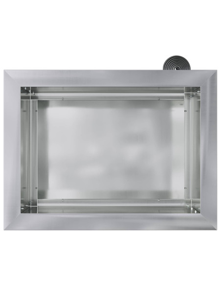 Fioriera da giardino con LED 2 pz Argento 30 x 40 x 30 cm