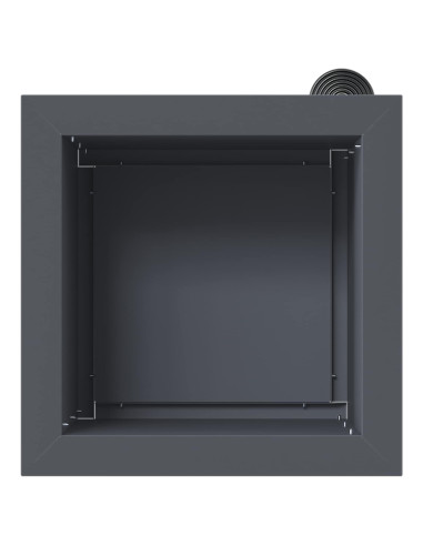 Fioriera da giardino con LED 2 pz Antracite 30 x 30 x 30 cm