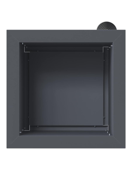 Fioriera da giardino con LED 2 pz Antracite 30 x 30 x 30 cm