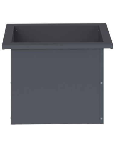 Fioriera da giardino con LED 2 pz Antracite 30 x 40 x 30 cm
