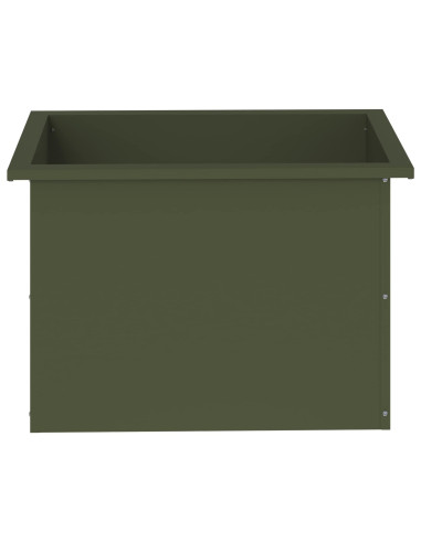 Fioriera da giardino con LED Verde Oliva 40 x 60 x 40 cm